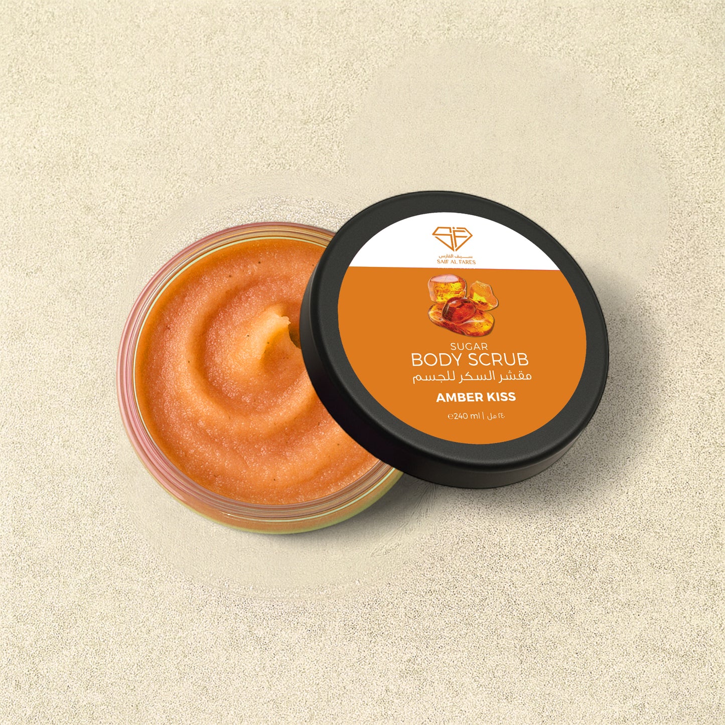 SUGAR BODY SCRUB AMBER KISS 240ml