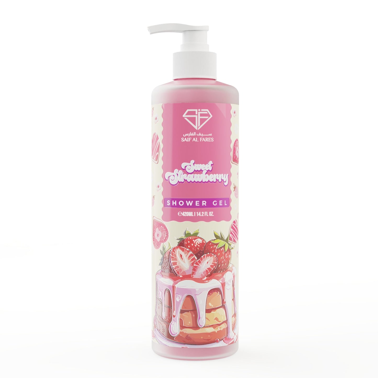 SWEET STRAWBERRY SHOWER GEL 410ML
