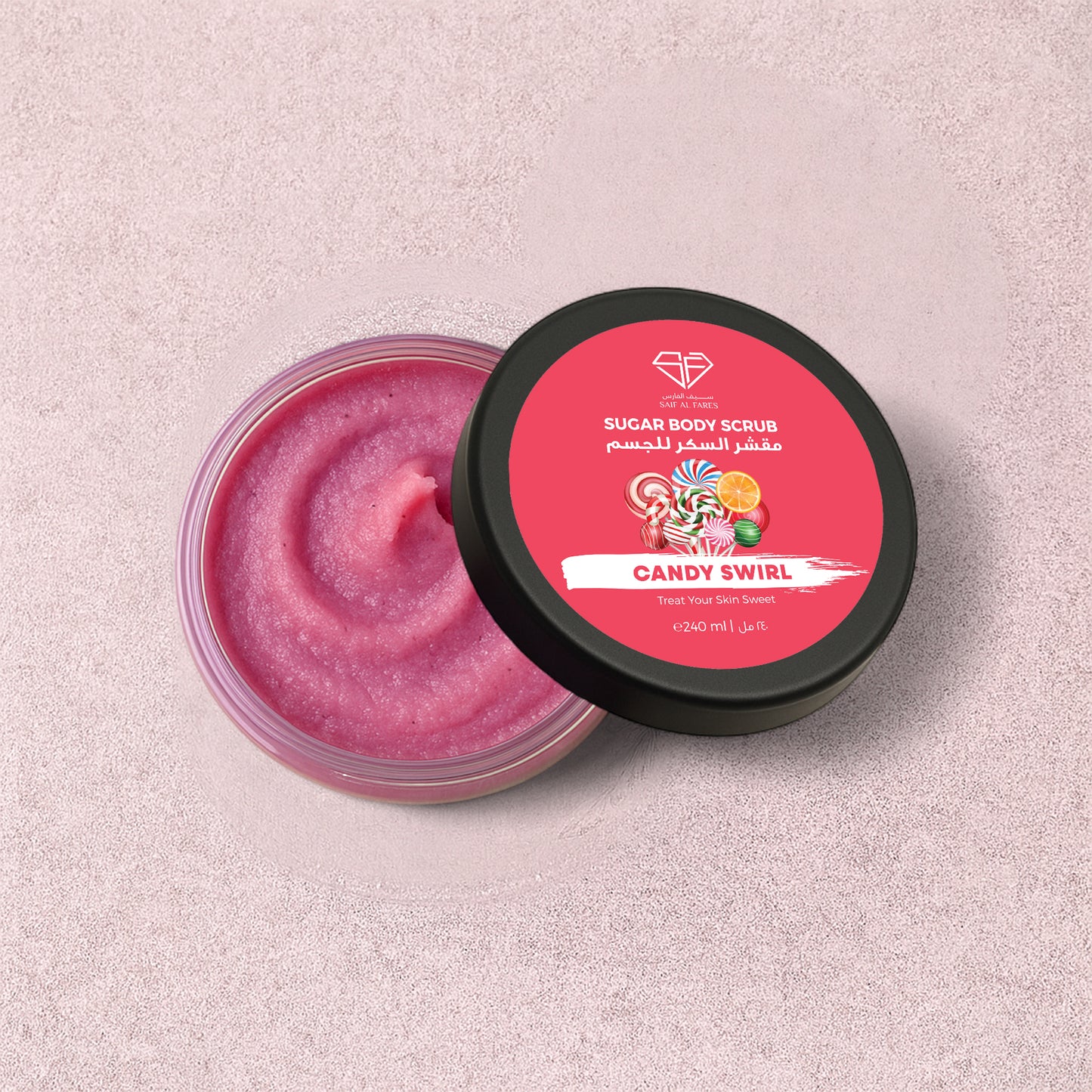 SUGAR BODY SCRUB CANDY SWIRL 240ml