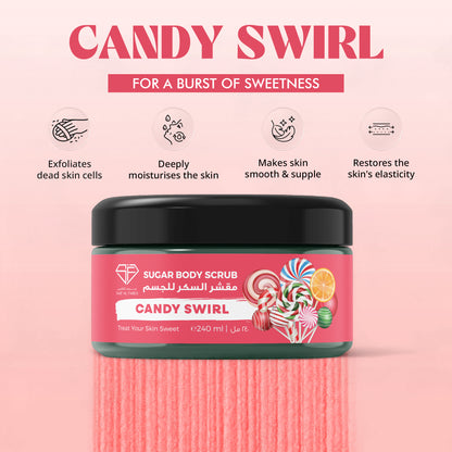 SUGAR BODY SCRUB CANDY SWIRL 240ml
