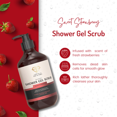 AROMATIC SHOWER GEL SCRUB SWEET STRAWBERRY 500ML