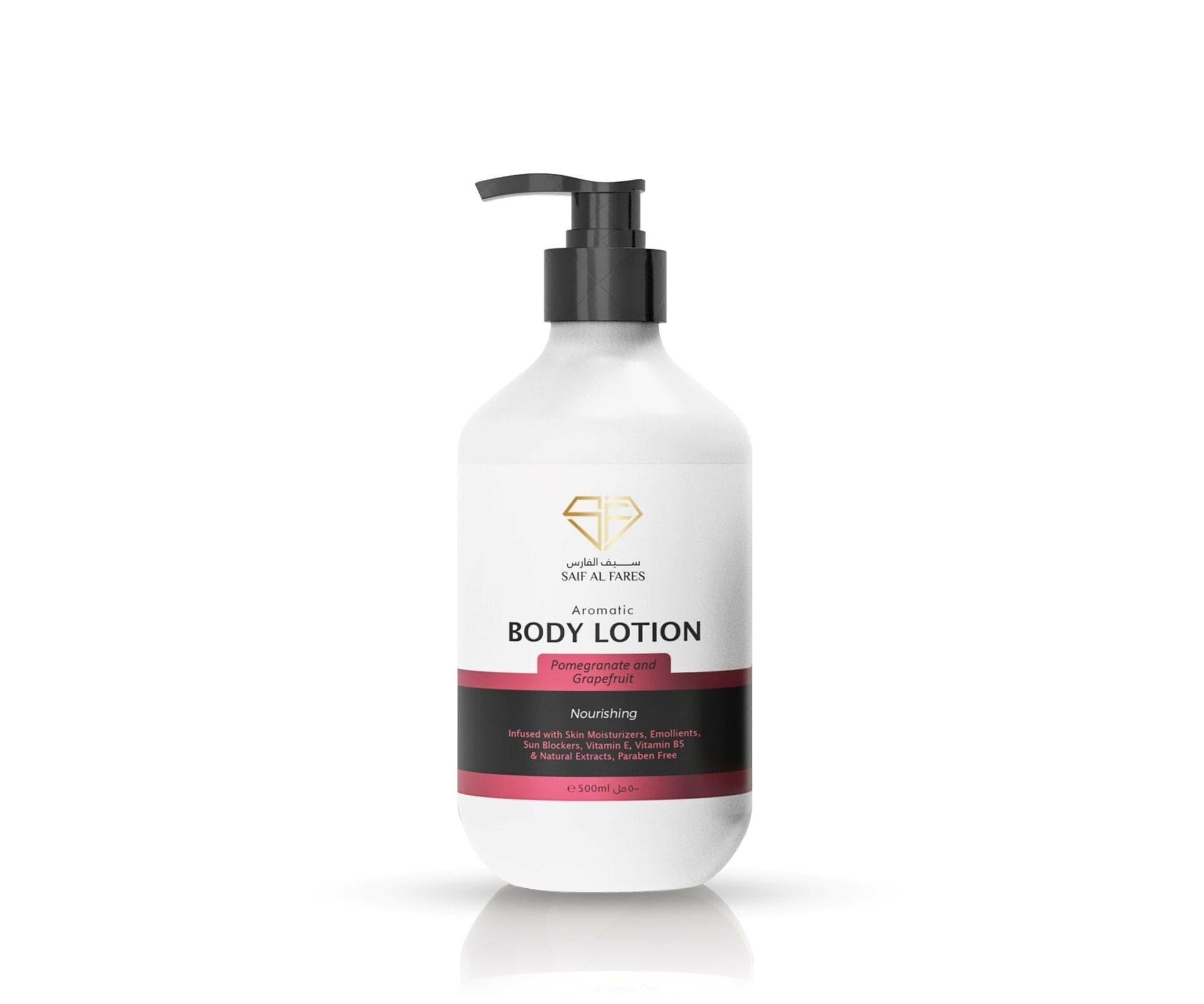 AROMATIC BODY LOTION POMEGRANTE AND GRAPEFUIIT 500ML Saif-Al-Fares