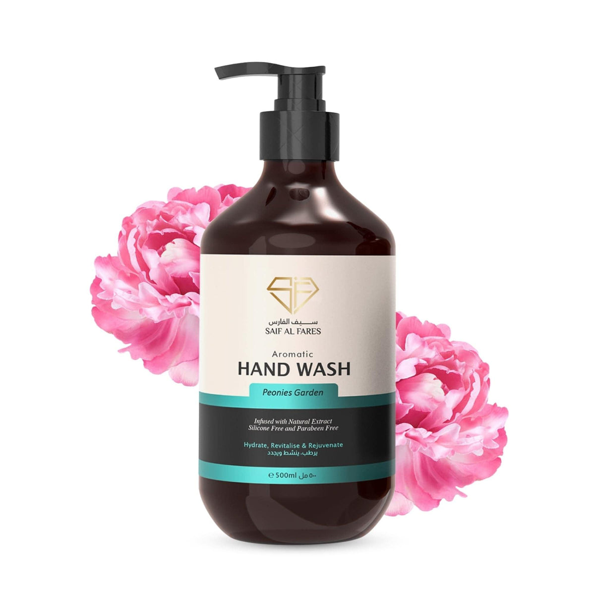 AROMATIC HAND WASH PEONIES GARDEN 500ML Saif-Al-Fares