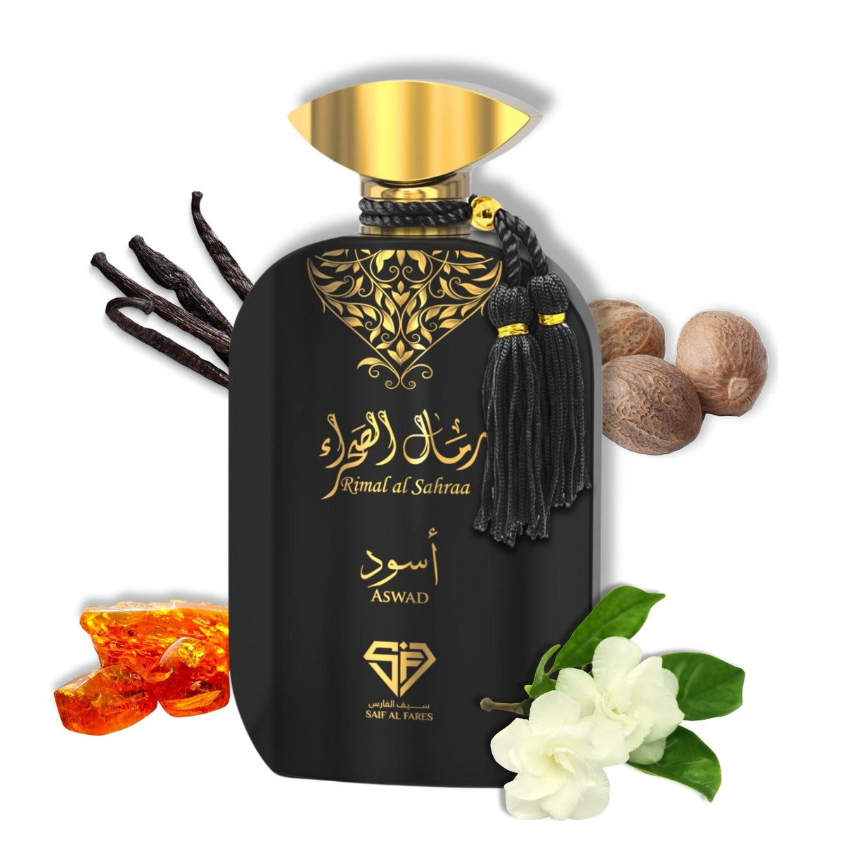 RIMAL AL SAHRAA ASWAD 100ML – SAIF AL FARES PERFUMES