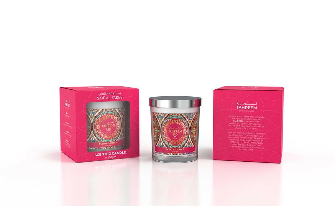 SCENTED CANDLE TAHREEM 220ML Saif-Al-Fares