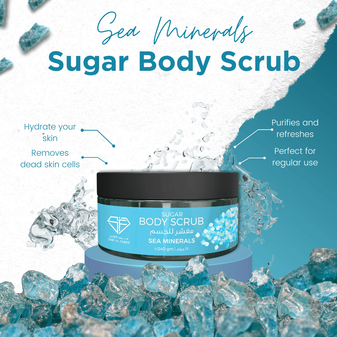 SUGAR BODY SCRUB SEA MINERALS 240GM Saif-Al-Fares