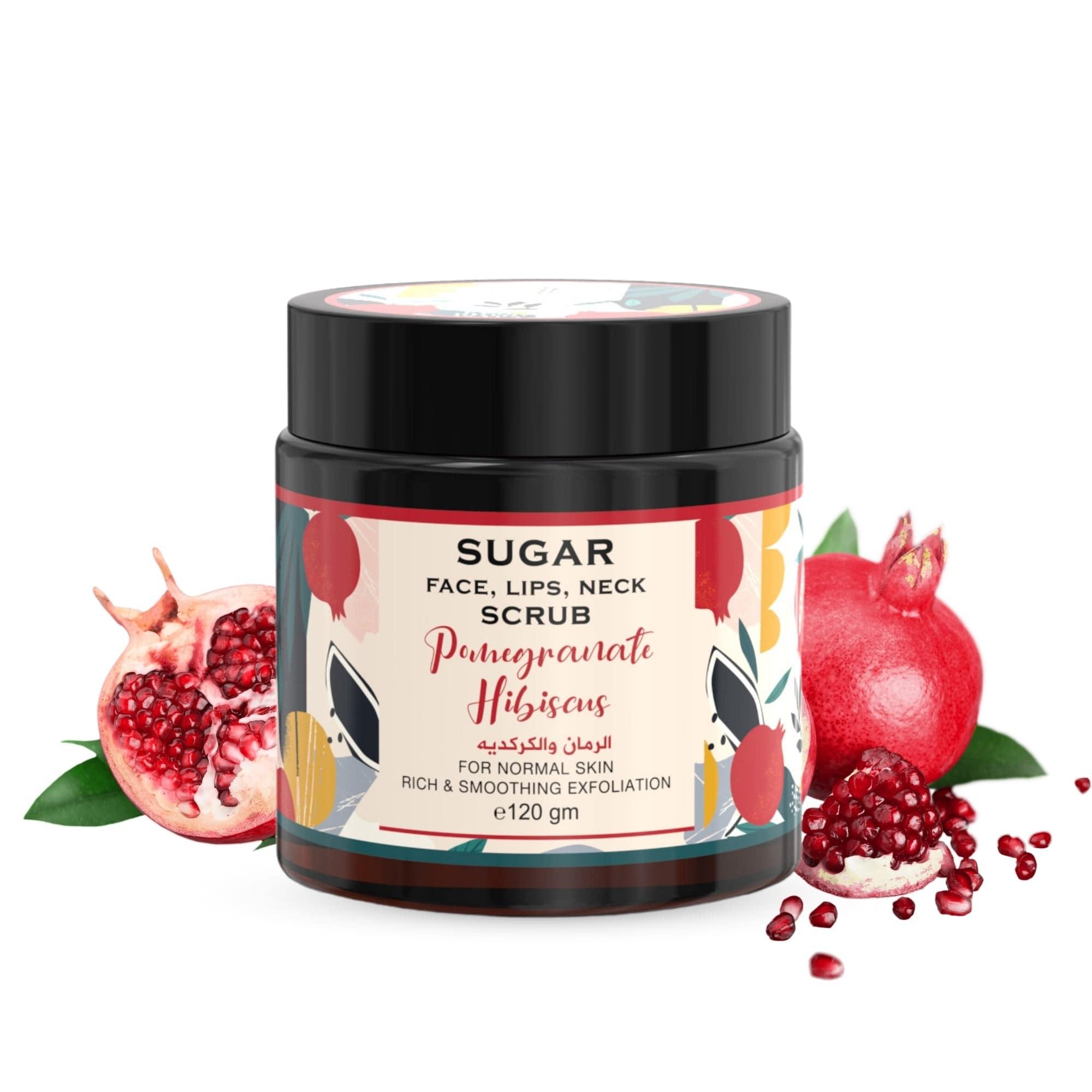 SUGAR SCRUB POMEGRANATE HIBISCUS 120GM Saif-Al-Fares