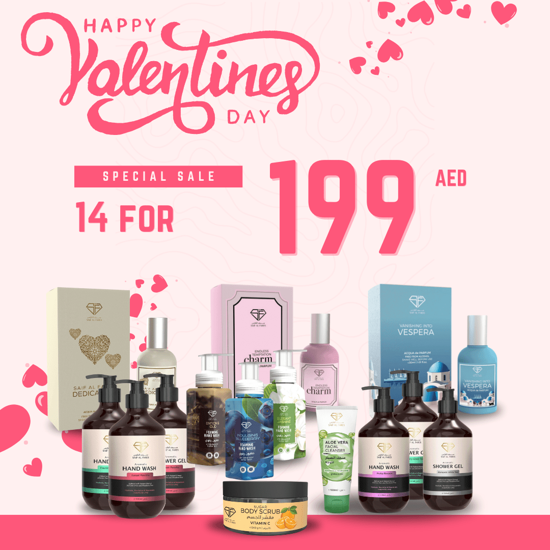 Valentine’s Day Luxury Pampering Bundle – 14 Items for Just $199! 💖✨ Gift Set Bundle SAIF AL FARES PERFUMES